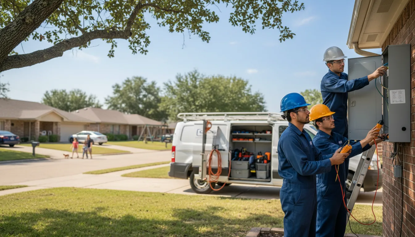 Certified electrician providing emergency electrical services in Slinger, WI